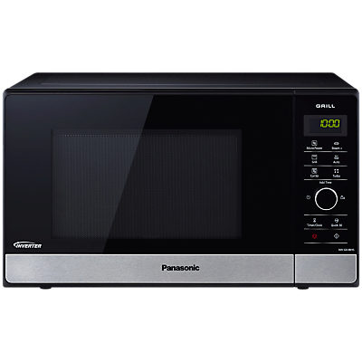Panasonic NN-GD38HSBP Microwave Oven, Black Steel